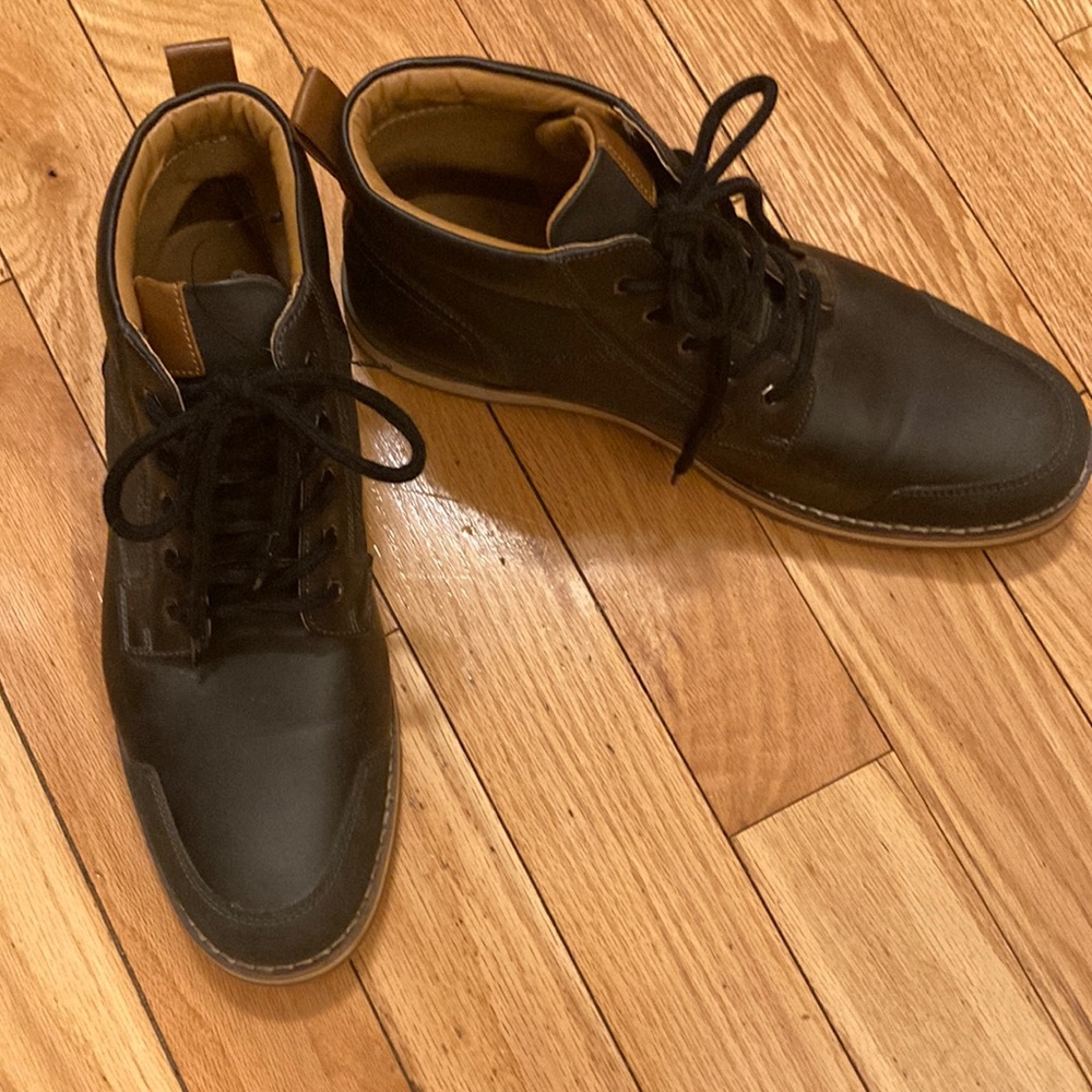 Goodfellow & Co black lace up boots. NWOT.  Size 11 1/2